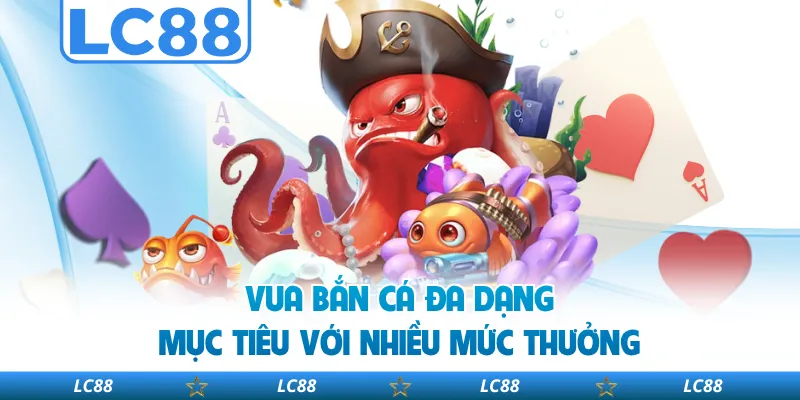 Vua Bắn Cá Đa Dạng Mục Tiêu Với Nhiều Mức Thưởng